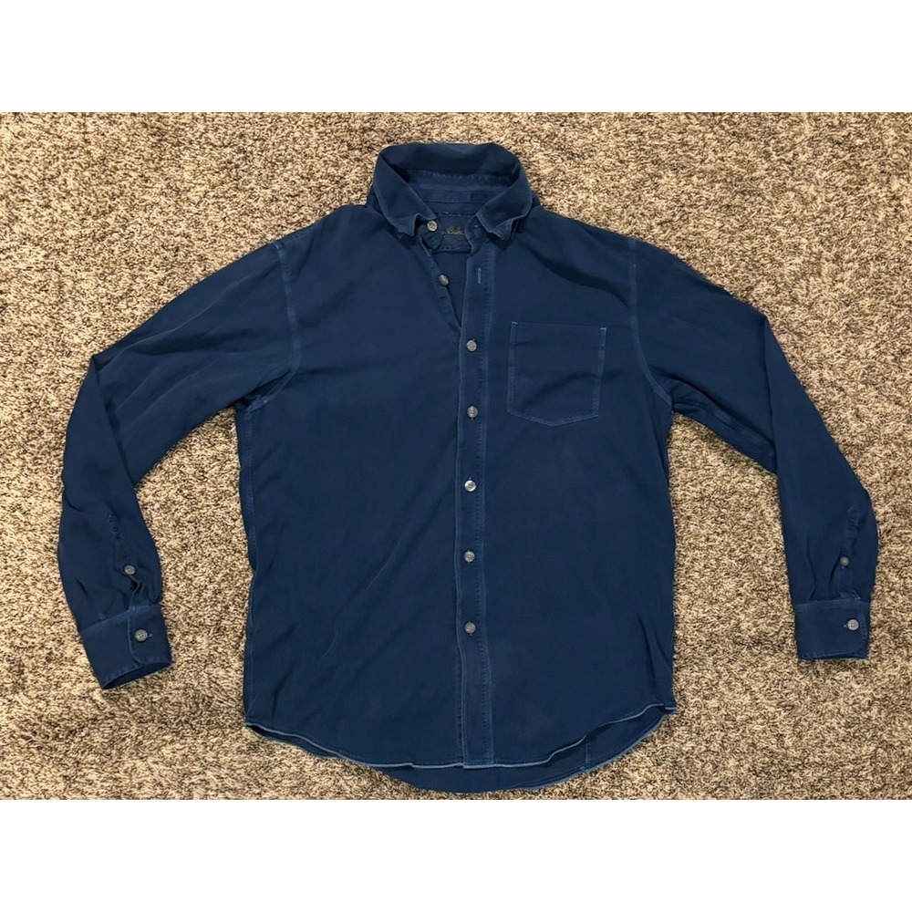 Tommy Bahama Dark Blue Long Sleeve Classic Button Down Shirt Men’s Size Medium